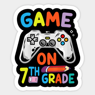 Game On 7th Grade Sticker